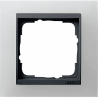 Gira Event Afdekraam 1-v opaque wit mat/antraciet mat 021124 afbeelding 2