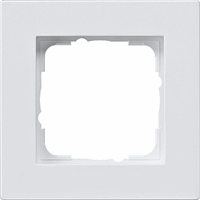 Gira E2 Afdekraam 1-v vlak zuiver wit 0211295 afbeelding 2