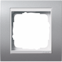 Gira Event Afdekraam 1-v aluminium + overg.afd.r. zuiver wit 0211326 afbeelding 2