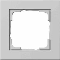 Gira E2 Afdekraam 1-v grijs 021137 afbeelding 2