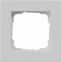 Gira E2 Afdekraam 1-v vlak grijs 0211375 afbeelding 2