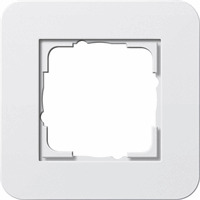 Gira E3 Afdekraam 1-v zuiver wit/zuiver wit glans 0211410 afbeelding 2