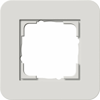 Gira E3 Afdekraam 1-v lichtgrijs/zuiver wit 0211411 afbeelding 2