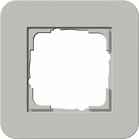 Gira E3 Afdekraam 1-v grijs/zuiver wit 0211412 afbeelding 2