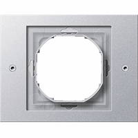 Gira TX_44 Afdekraam 1-v aluminium 021165 afbeelding 2