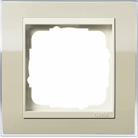 Gira Event Afdekraam 1-v zand glans/crème glans 0211771 afbeelding 2