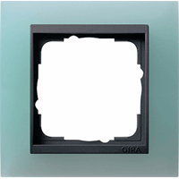 Gira Event Afdekraam 1-v opaque mint mat/antraciet mat 021185 afbeelding 2