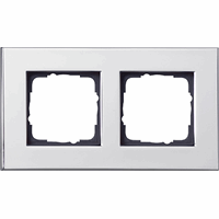 Gira Esprit Afdekraam 2-v chroom 021210 afbeelding 2