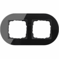 Gira Studio Afdekraam 2-v zwart 0212135 afbeelding 2