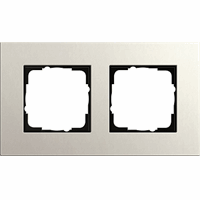 Gira Esprit Afdekraam 2-v linoleum multiplex lichtgrijs 0212220 afbeelding 2