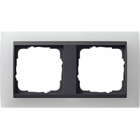 Gira Event Afdekraam 2-v opaque wit mat/antraciet mat 021224 afbeelding 2