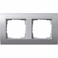 Gira Event Afdekraam 2-v aluminium/aluminium mat 021236 afbeelding 2