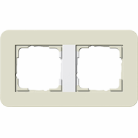 Gira E3 Afdekraam 2-v zand/zuiver wit 0212417 afbeelding 2