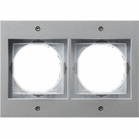 Gira TX_44 Afdekraam 2-v aluminium 021265