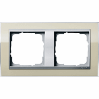 Gira Event Afdekraam 2-v zand/aluminium 0212776 afbeelding 2
