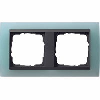 Gira Event Afdekraam 2-v opaque mint mat/antraciet mat 021285 afbeelding 2