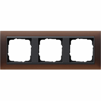 Gira Event Afdekraam 3-v opaque donkerbruin mat/antraciet mat 021313 afbeelding 2
