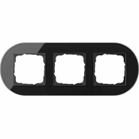 Gira Studio Afdekraam 3-v zwart 0213135 afbeelding 2