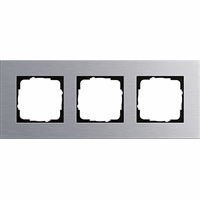 Gira Esprit Afdekraam 3-v aluminium Esprit 021317