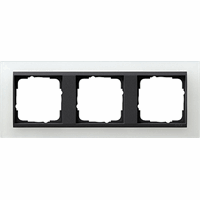 Gira Event Afdekraam 3-v opaque wit mat/antraciet mat 021324 afbeelding 2