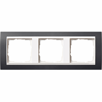 Gira Event Afdekraam 3-v antraciet mat/zuiver wit glans 0213328 afbeelding 2