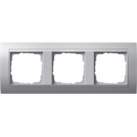 Gira Event Afdekraam 3-v aluminium/aluminium mat 021336 afbeelding 2