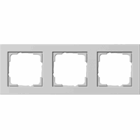 Gira E2 Afdekraam 3-v grijs mat 021337 afbeelding 2