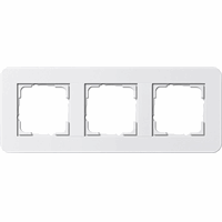 Gira E3 Afdekraam 3-v zuiver wit/zuiver wit glans 0213410 afbeelding 2