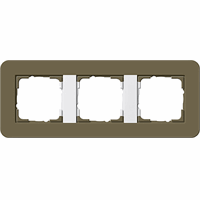 Gira E3 Afdekraam 3-v umbra wit/zuiver wit 0213416 afbeelding 2