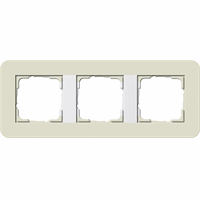 Gira E3 Afdekraam 3-v zand/zuiver wit 0213417 afbeelding 2