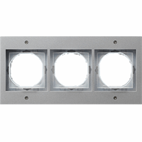 Gira TX_44 Afdekraam 3-v aluminium 021365