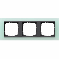 Gira Event Afdekraam 3-v opaque mint mat/antraciet mat 021385 afbeelding 2