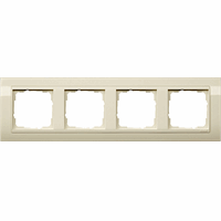 Gira System 55 Afdekraam 4-v voor wandgoot crème 0214021 afbeelding 2