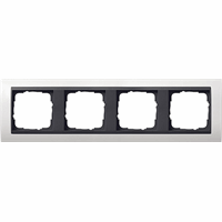 Gira Event Afdekraam 4-v zuiver wit mat/antraciet mat 021407 afbeelding 2