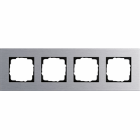 Gira Esprit Afdekraam 4-v aluminium Esprit 021417 afbeelding 2