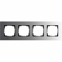 Gira Esprit Afdekraam 4-v edelstaal Esprit 0214219 afbeelding 2