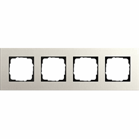 Gira Esprit Afdekraam 4-v linoleum multiplex/lichtgrijs 0214220 afbeelding 2