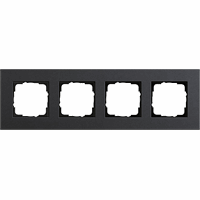 Gira Esprit Afdekraam 4-v linoleum multiplex/antraciet 0214226 afbeelding 2
