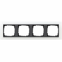 Gira Event Afdekraam 4-v opaque wit mat/antraciet mat 021424 afbeelding 2
