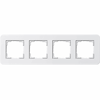 Gira E3 Afdekraam 4-v zuiver wit/zuiver wit glans 0214410 afbeelding 2