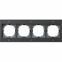 Gira TX_44 Afdekraam 4-v antraciet 021467