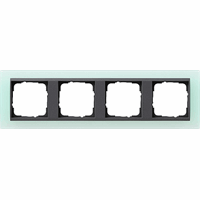 Gira Event Afdekraam 4-v opaque mint mat/antraciet mat 021485 afbeelding 2