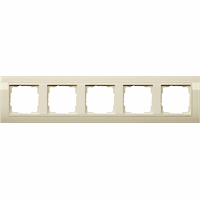 Gira System 55 Afdekraam 5-v voor wandgoot crème 0215021 afbeelding 2