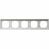 Gira F100 Afdekraam 5-v zuiver wit 0215112