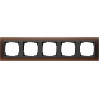 Gira Event Afdekraam 5-v donkerbruin mat/antraciet mat 021513 afbeelding 2