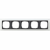 Gira Event Afdekraam 5-v opaque wit/antraciet 021524