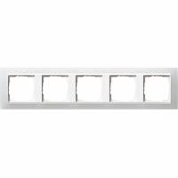 Gira Event Afdekraam 5-v opaque wit/zuiver wit 0215334 afbeelding 2