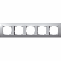 Gira Event Afdekraam 5-v aluminium/aluminium mat 021536 afbeelding 2