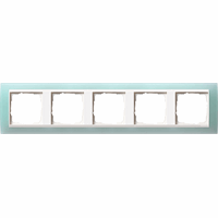 Gira Event Afdekraam 5-v opaque mint/zuiver wit 0215395 afbeelding 2