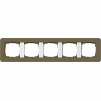 Gira E3 Afdekraam 5-v umbra grijs/zuiver wit 0215416 afbeelding 2